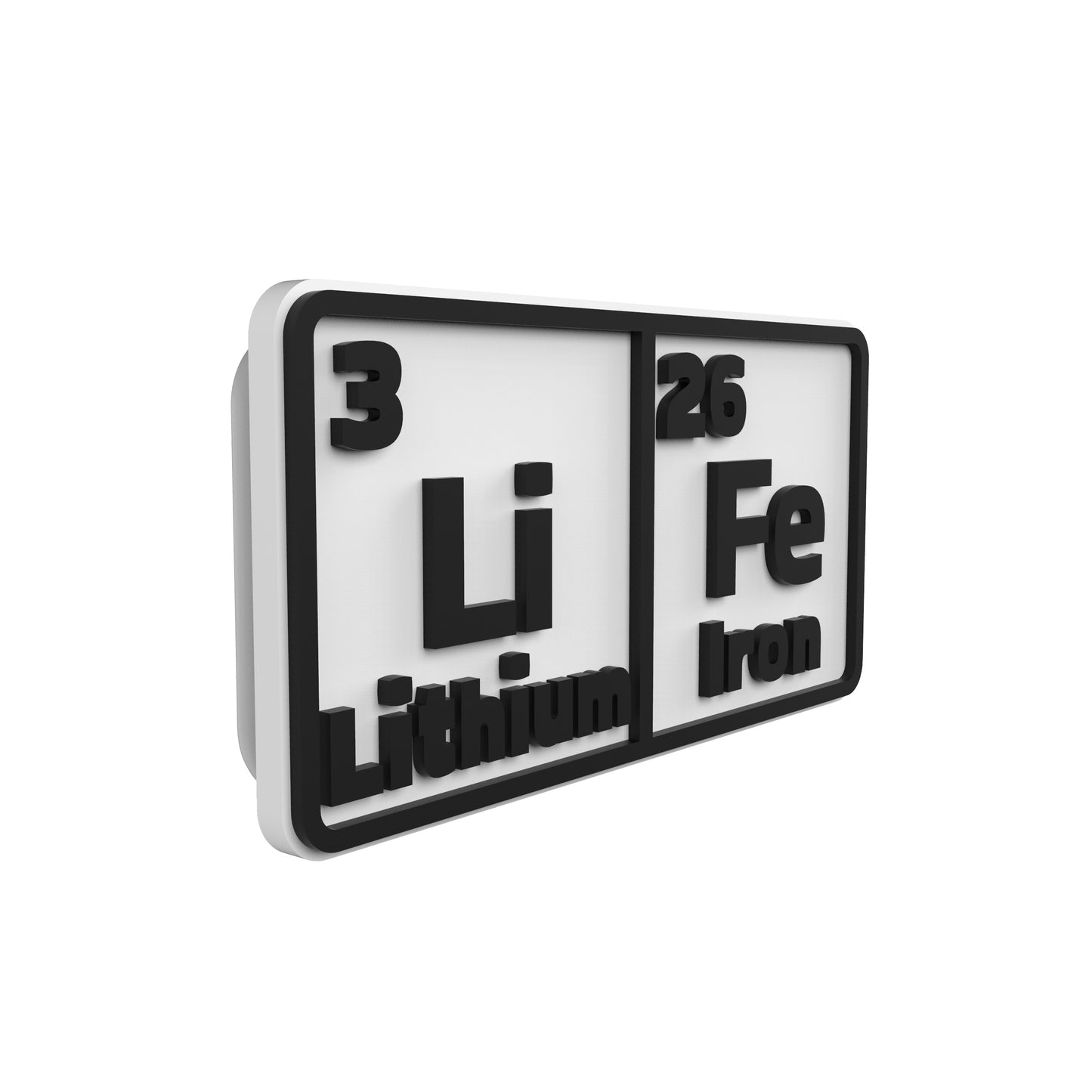 HATT - White & Black LIFE Interchangeable Patch