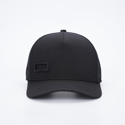 Black unisex premium hat with interchangeable patch - HATT Fashion