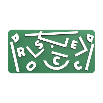 HATT - Green Abstract Soccer Field Interchangeable Patch